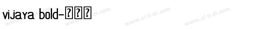 vijaya bold字体转换